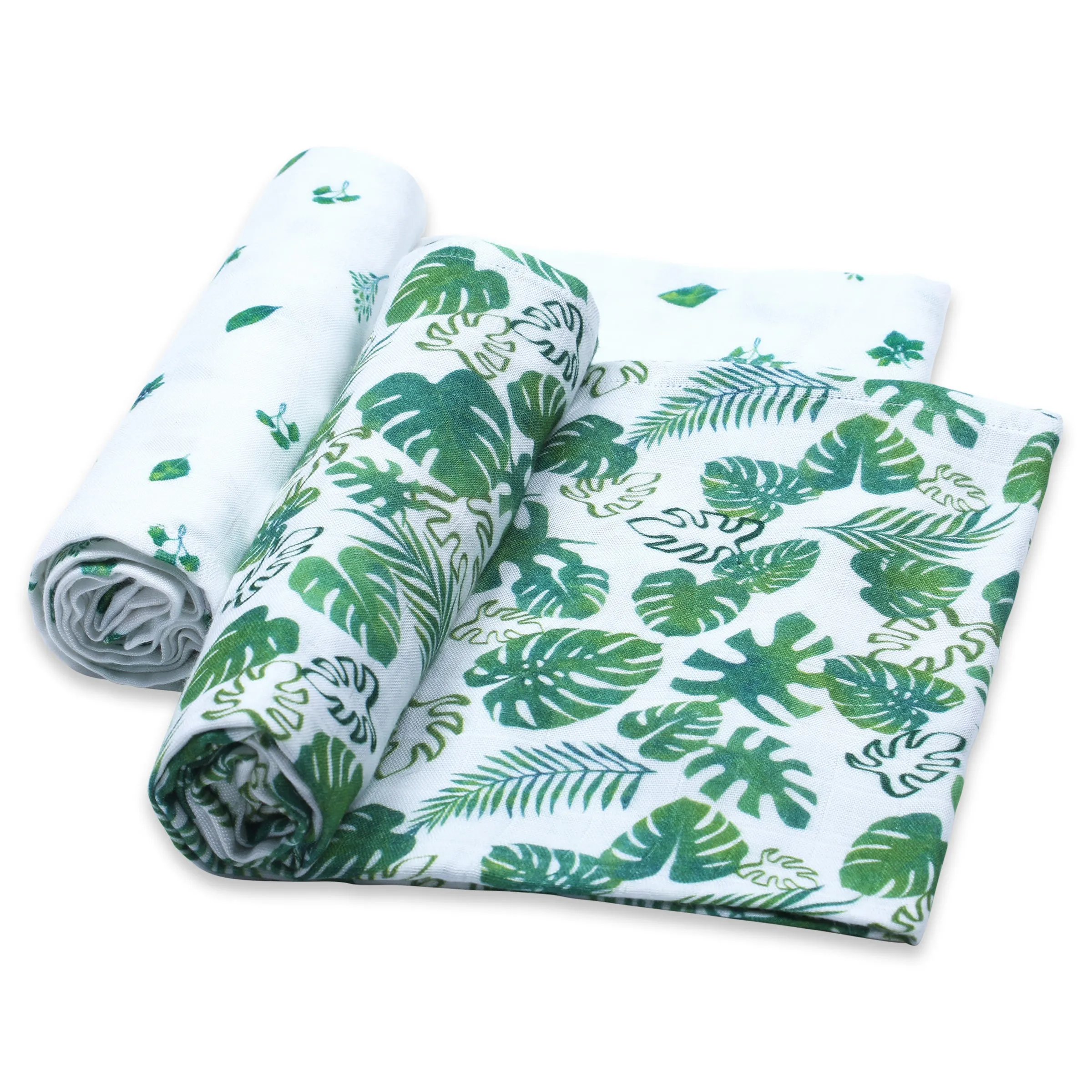 Masilo Bamboo Muslin Swaddles (Set of 2) - Tropical Vibes Only