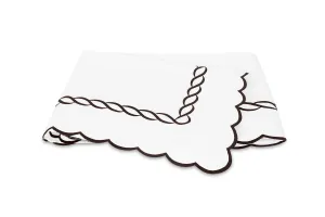 Matouk Classic Chain Scallop Mocha Bedding