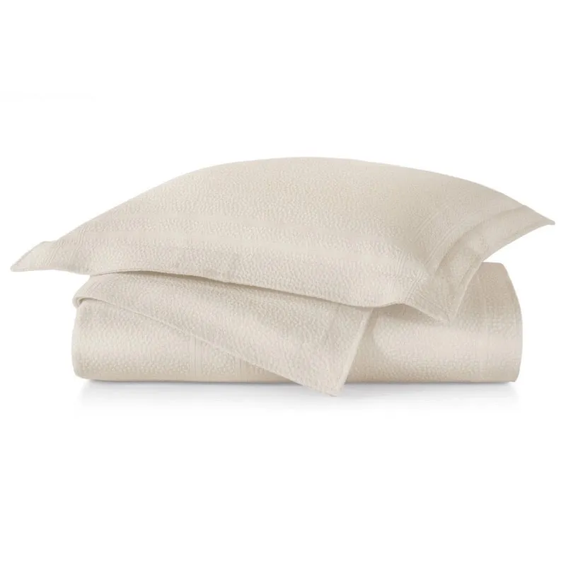 Montauk Linen Matelassé Coverlets by Peacock Alley