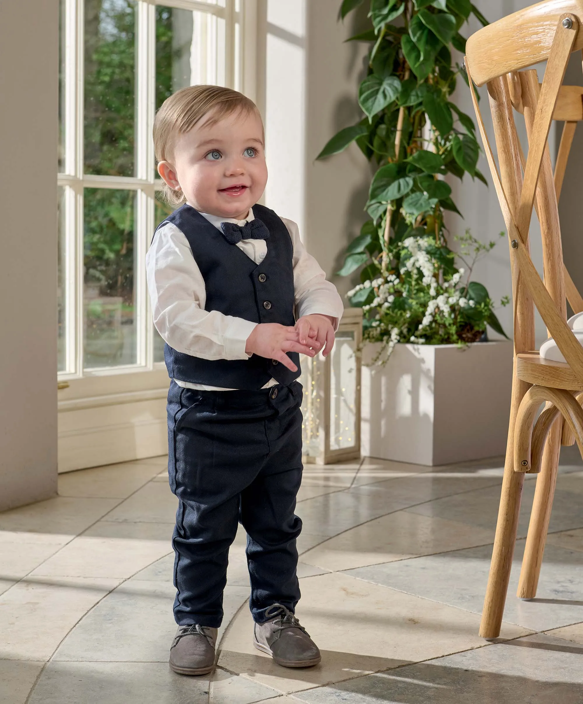 Navy 4 Piece Suit Set