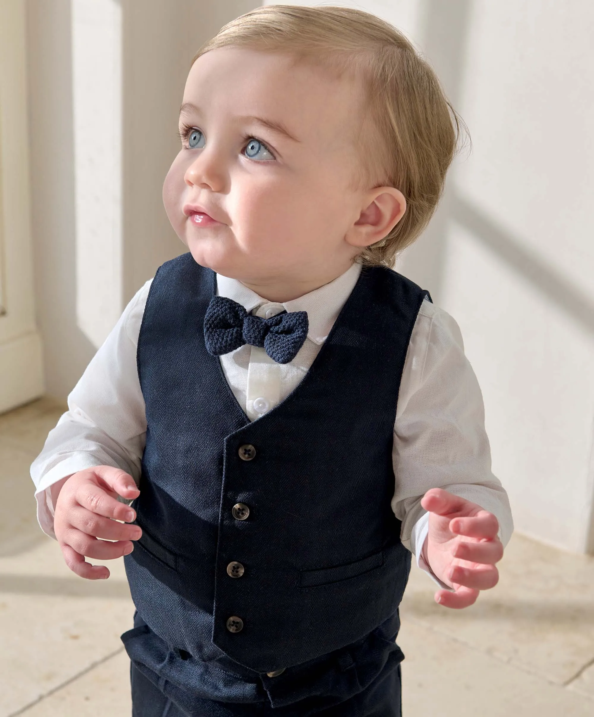 Navy 4 Piece Suit Set