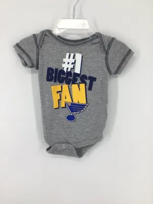 NHL Child Size 0-3 Months Gray Onesie