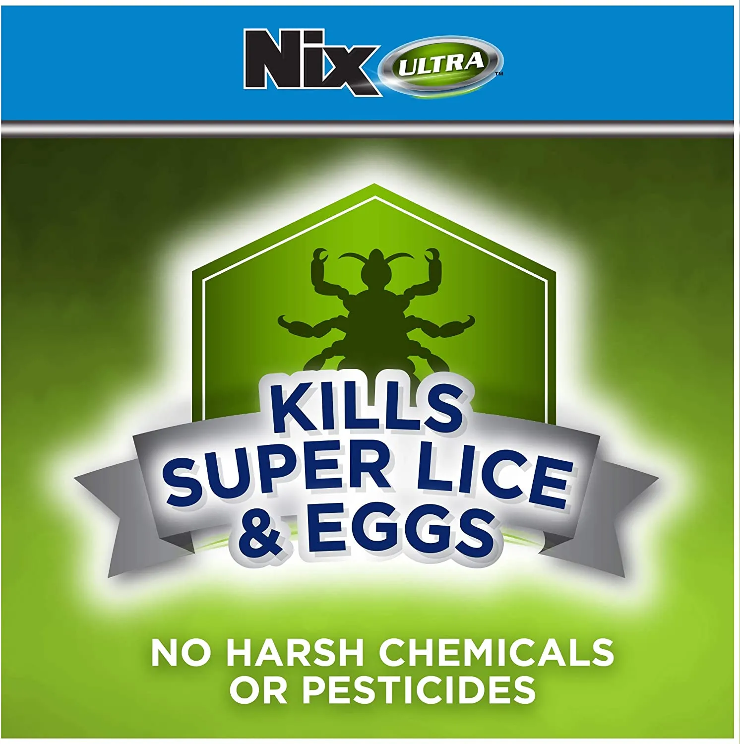 Nix Ultra Lice Removal Kit with Super Lice Treatment Solution, Metal Comb & Bed Bug Killing Spray for Home