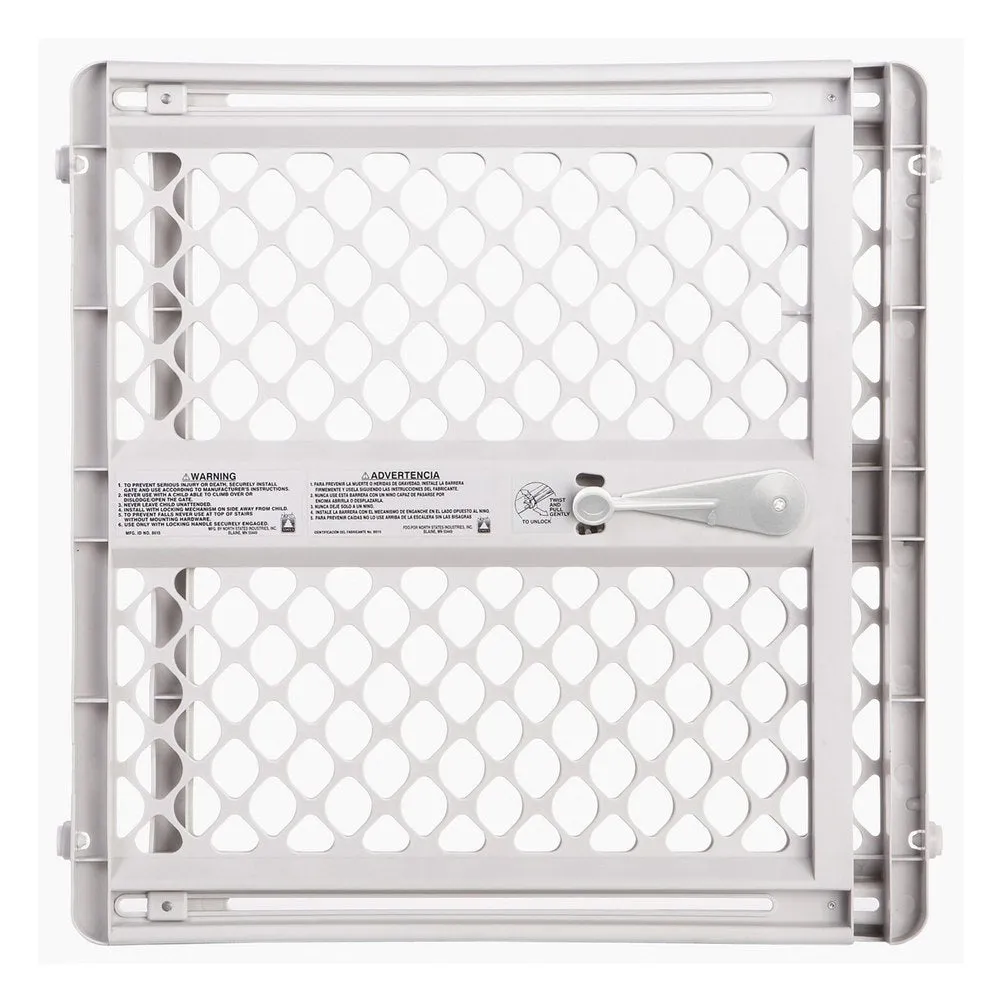 North States SuperGate Classic Toddler Gate - Light Grey