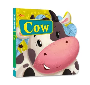 Om Books International Cow ( Animals and Birds )- Cutout Board Books