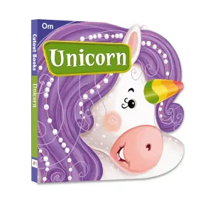 Om Books International Unicorn ( Animals and Birds )- Cutout Board Books