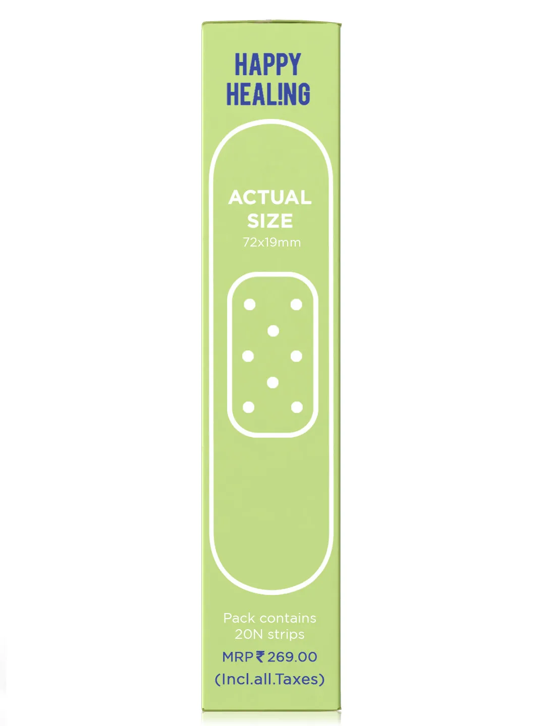 Ouchie Non-Toxic Printed Bandages Double Combo - (40 Pack) - 2 X Lime Green