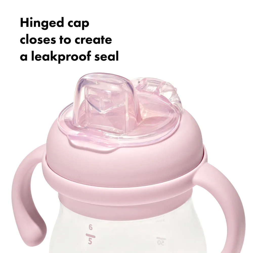 OXO Tot Transitions Soft Spout Sippy Cup With Removable Handles - Blossom