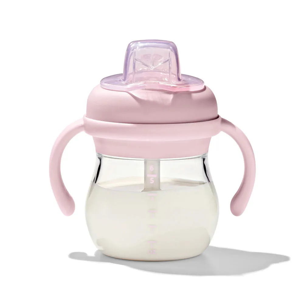OXO Tot Transitions Soft Spout Sippy Cup With Removable Handles - Blossom
