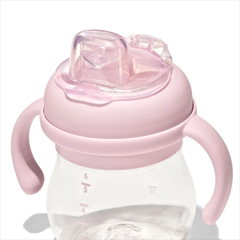 OXO Tot Transitions Soft Spout Sippy Cup With Removable Handles - Blossom