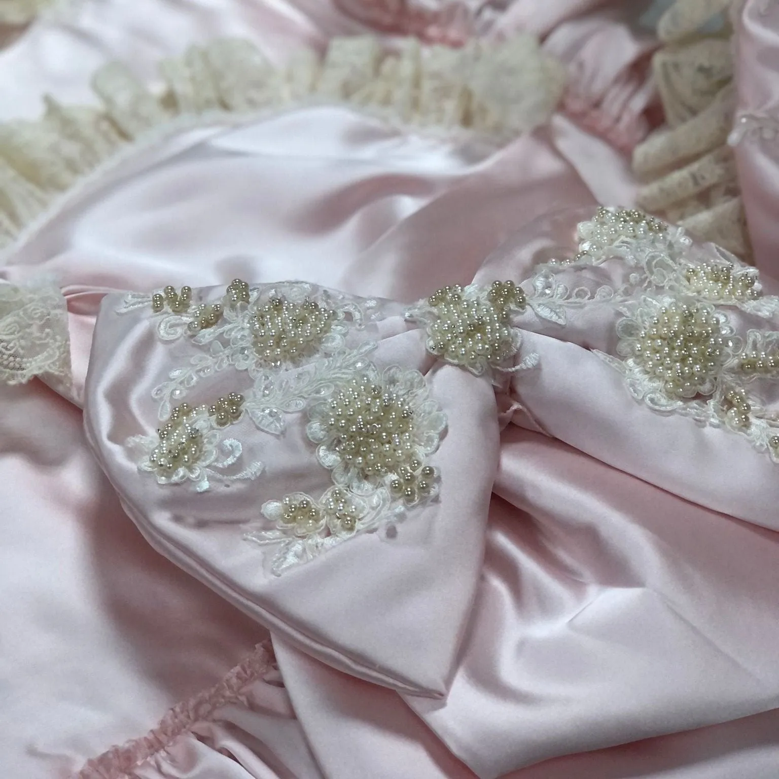 Pearl Satin Swaddle