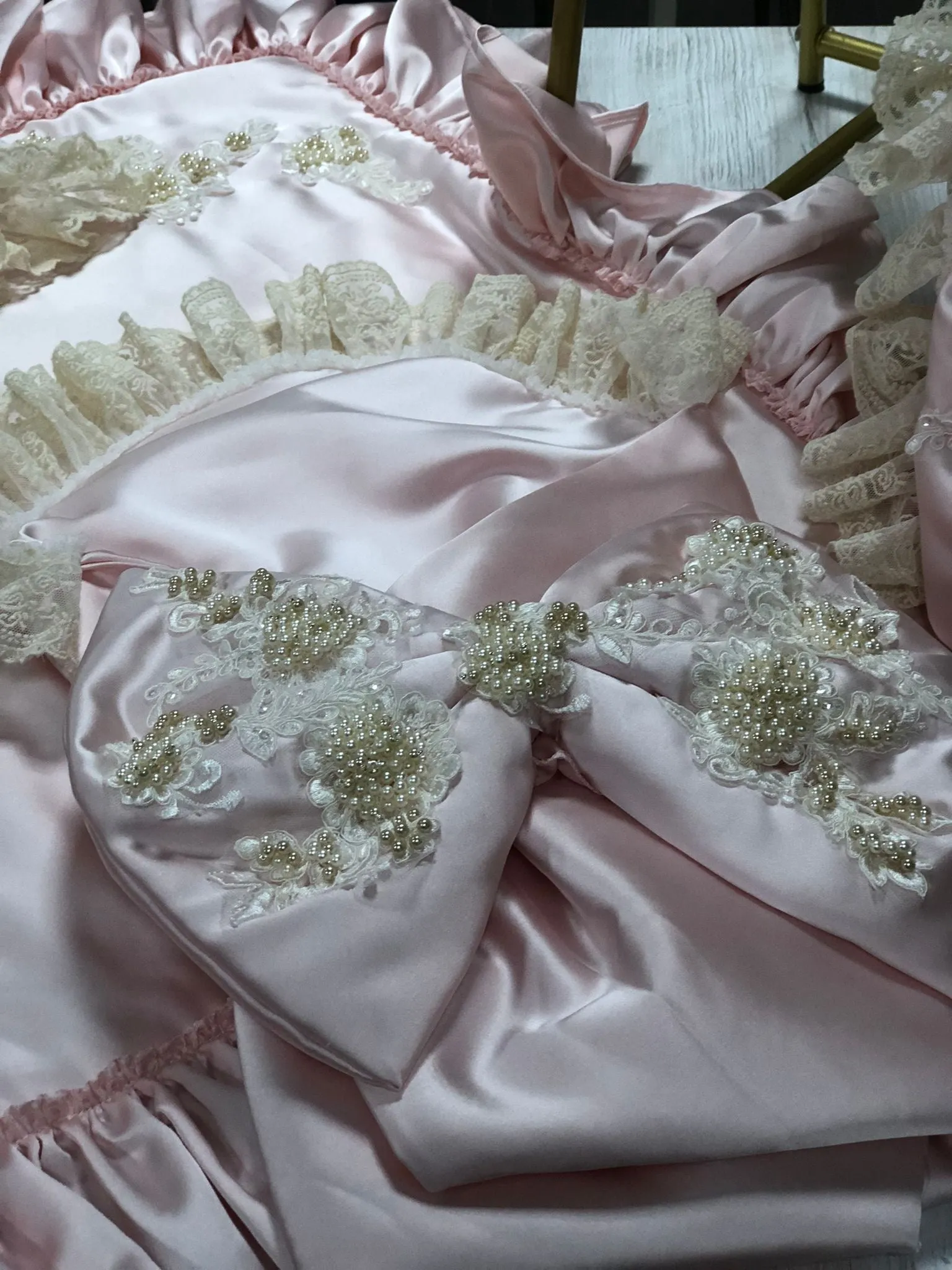 Pearl Satin Swaddle