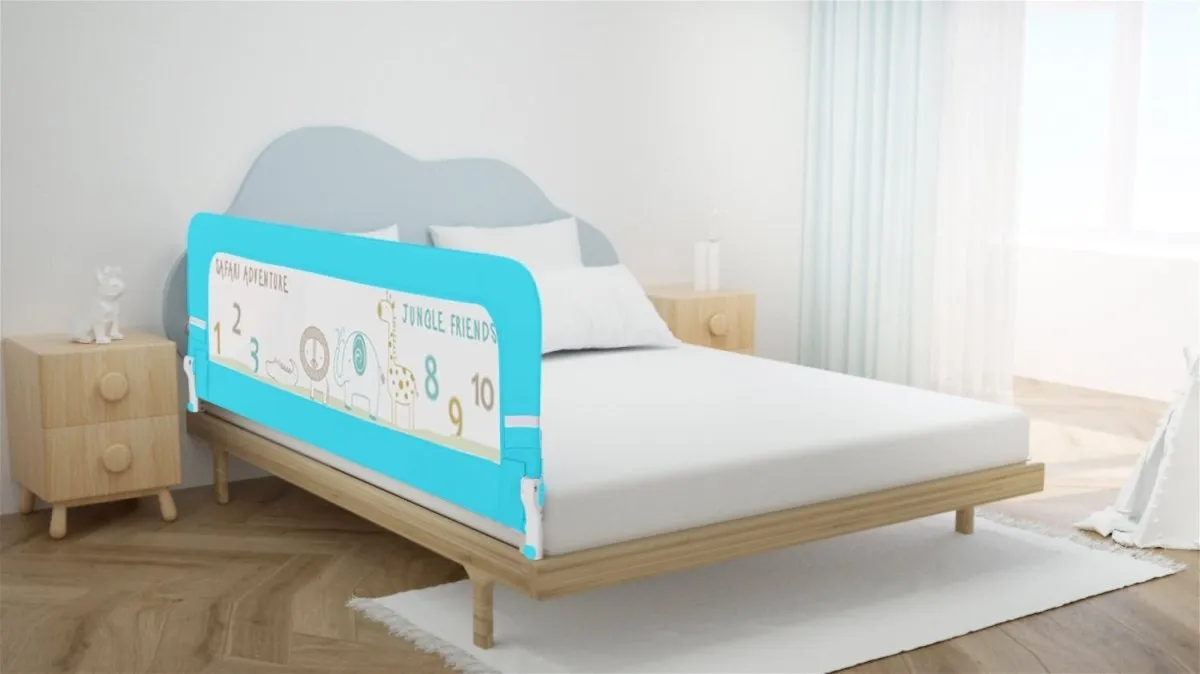 R for Rabbit Safeguard Bed Rails Single Side Of Bed- Blue