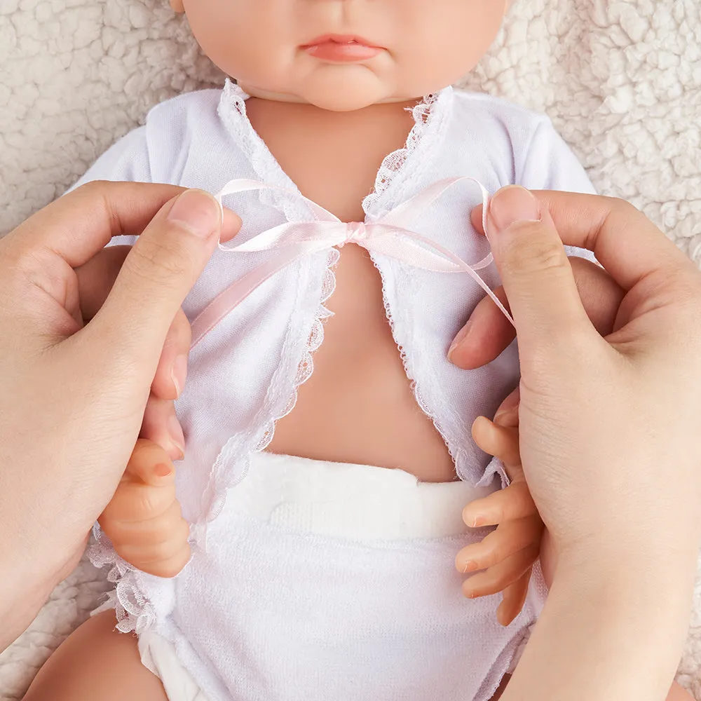 RBG Reborn Baby Doll 20 Inches Lifelike Newborn Cute Baby Girl Full Vinyl Reborn Baby Doll Gift Toy for Children