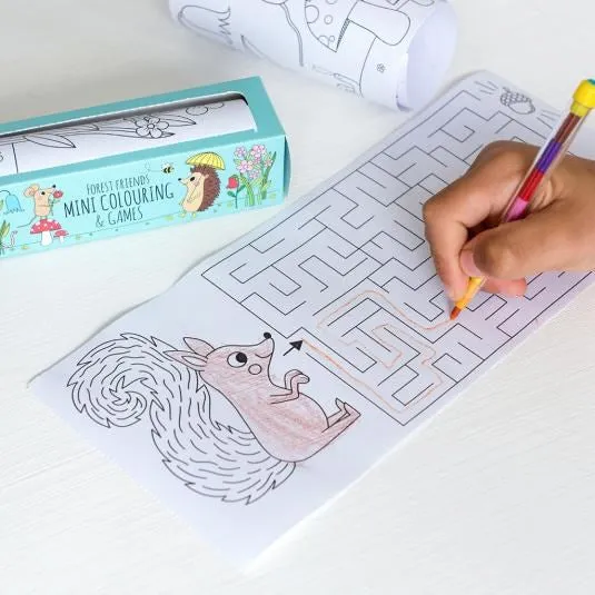 Rex London Forest Friends mini colouring and games