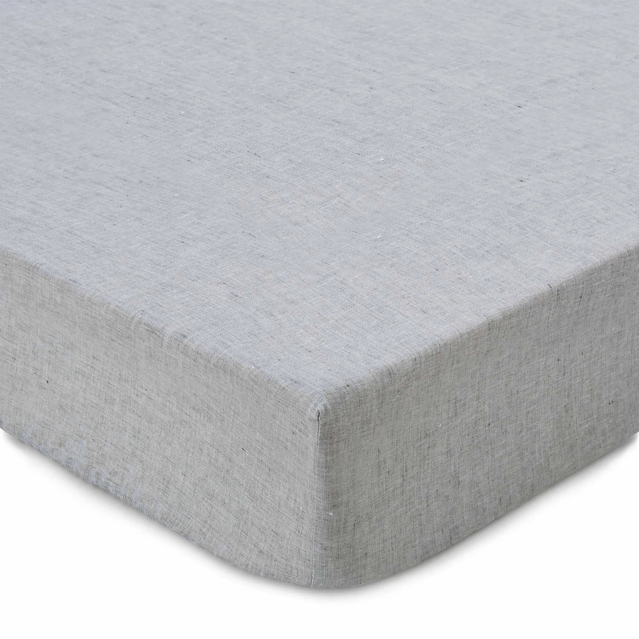 Sameiro Linen Fitted Sheet [Grey]