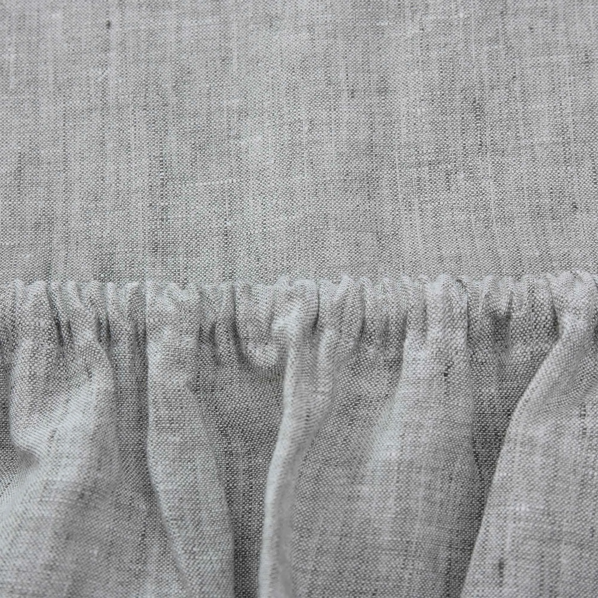 Sameiro Linen Fitted Sheet [Grey]