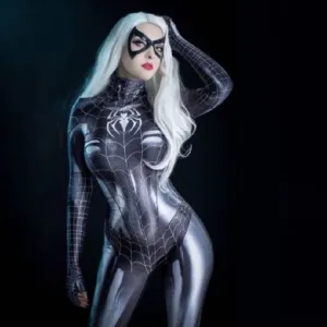Sexy Cat Spider Black 3D Superhero Christmas Printing Halloween Dress-up