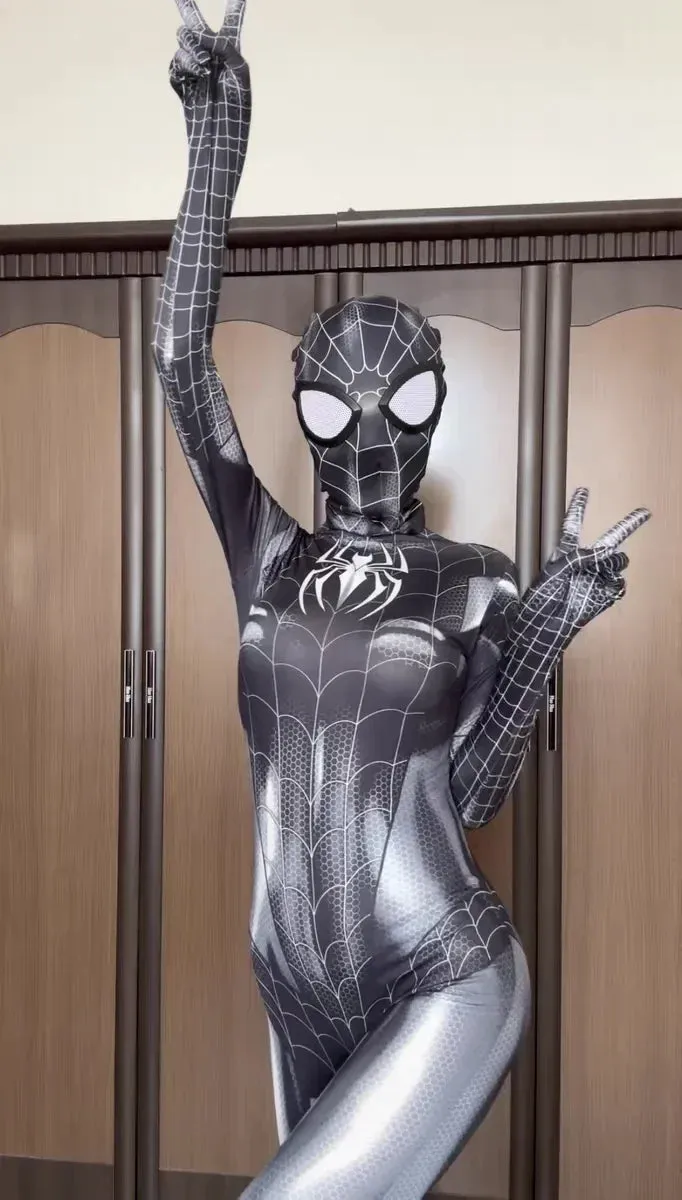 Sexy Cat Spider Black 3D Superhero Christmas Printing Halloween Dress-up