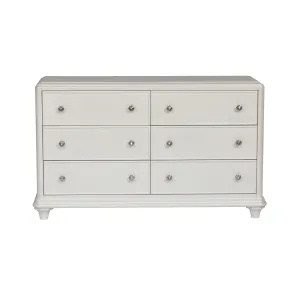 Stardust - 6 Drawer Dresser - White