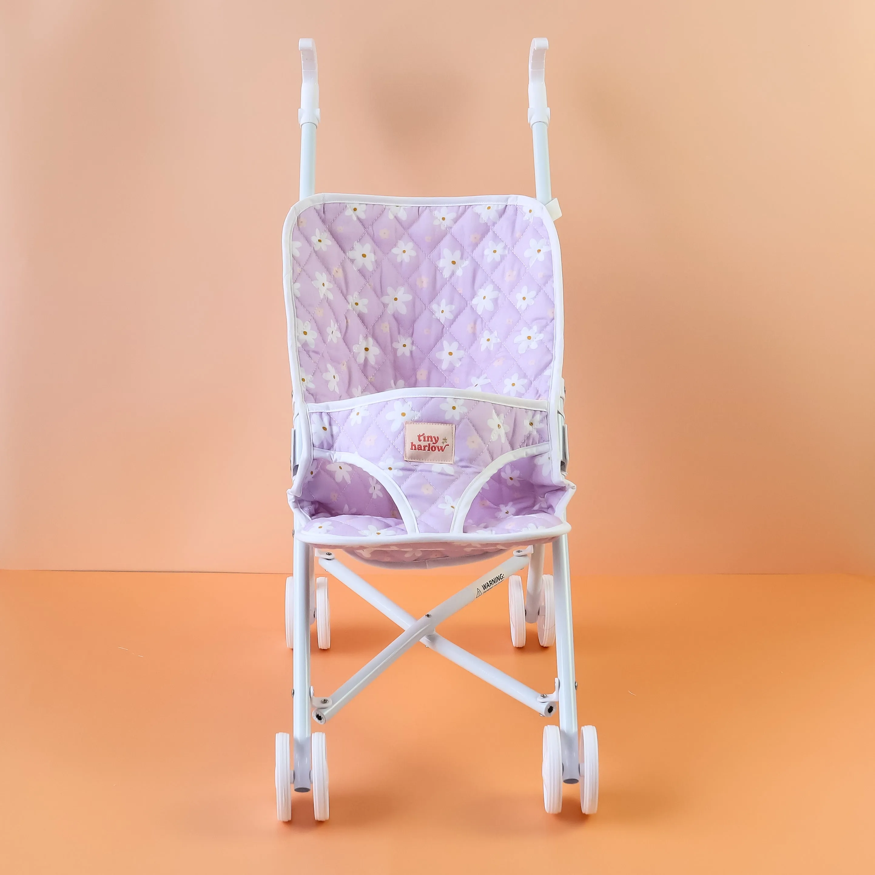 Tiny Harlow Folding Dolls Stroller - Lilac Daisy