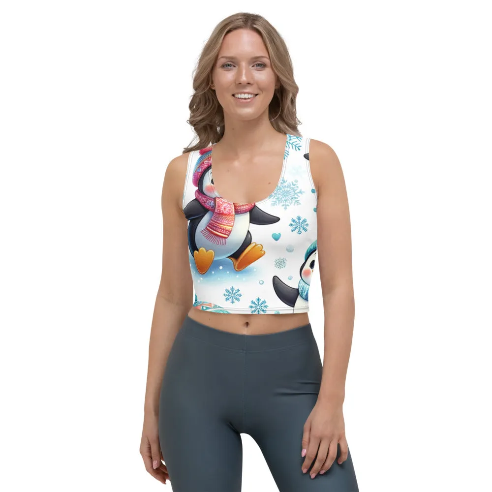 Whimsical Winter Wear Crop Top