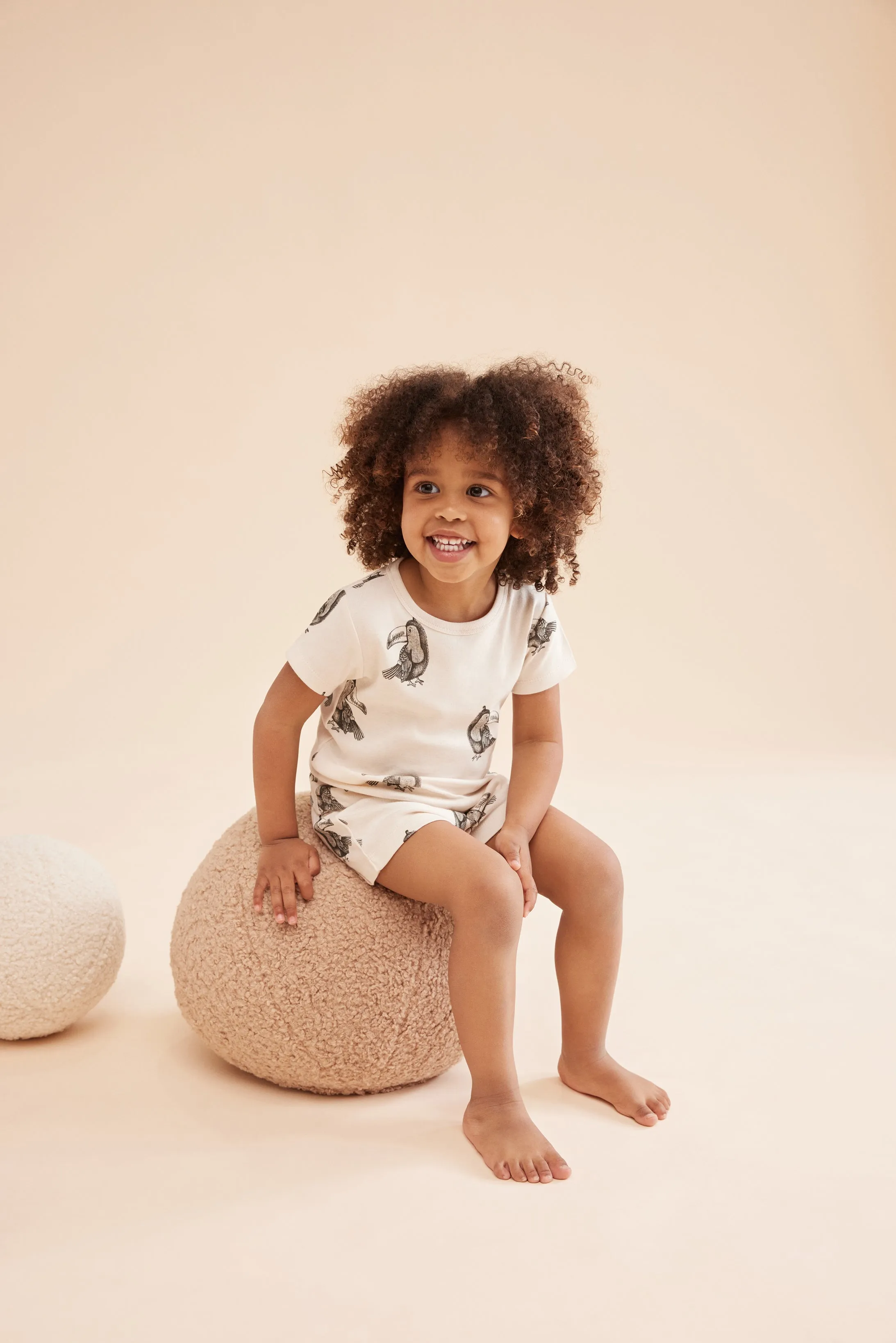 Wilson & Frenchy Organic Rib Short Sleeve Pyjamas - Tommy Toucan