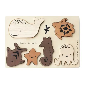 Wooden Tray Puzzle - Ocean Animals by Wee Gallery