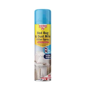 Zero In Bed Bug & Dust Mite Killer - 300ml Aerosol